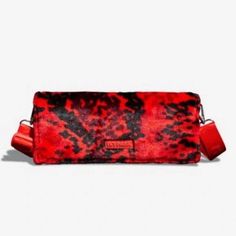 Bnwt Ivy Park Red Clutch Adidas Ivy Park, Red Clutch Bag, Adidas X Ivy Park, Heart Clutch, Fur Clutch, Adidas Bags, Uniqlo Bags, Vintage Chanel Handbags, Red Clutch