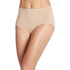 The Jockey Supersoft Breathe Brief women's underwear delivers semi-sheer comfort with an ultra-soft Micromodal fabric blend. This classic style follows the natural curve of your leg to move with your body and offers a flattering look. Full Coverage Solid Shapewear For Daywear, Beige No-show Shapewear With Soft Touch, Beige No-show Soft Touch Shapewear, Beige Full Coverage Shapewear With Soft Touch, Beige Soft Touch Intimate Briefs, No-show Moderate Coverage Shapewear, Moderate Coverage No-show Shapewear, Elegant Shapewear With Moderate Coverage, Soft Fitted Beige Bottoms