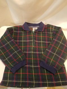 Vintage Good Lad "Grandpa Sweater". Quarter zip with collar and gathered cuffs. Plaid design can be worn for casual or formal events. Kids Jumpers, Grandpa Sweater, Pittsburgh Pa, Plaid Design, Size 4t, Formal Event, Pittsburgh, Quarter Zip, Sweater Outfits