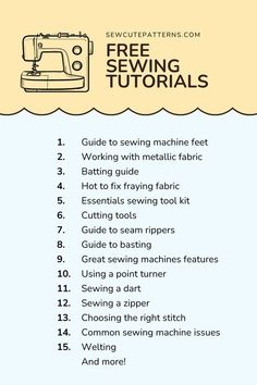 the sewing machine instructions for beginners to learn how to sew and use them