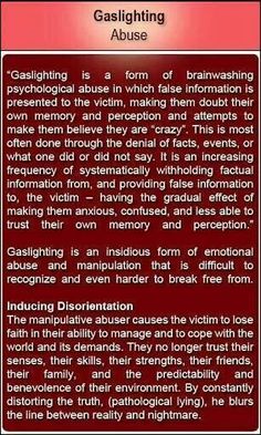 Gas lighting. Narcissistic sociopath relationship abuse....I dealt with this for almost 8 years. I'm so glad I finally broke free from the abuse #survivor #freedom Narcissistic Behavior, Marriage Tips, Toxic Relationships, Narcissism, Relationship Tips, Psychology, Affirmations, Meditation, Funny