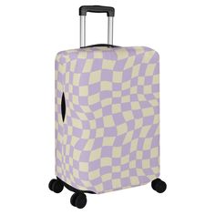 * This luggage cover is made from a blend of polyester and canvas* Comes in four sizes (S to XL) to ensure a snug fit on most major luggage brands and sizes* Openings for the top and side handles and telescopic pole let you easily access your luggage without removing the cover* Protect your precious luggage from scratches, scuffs, and stains* Simply wipe clean with a damp cloth or unzip the bottom zipper and toss it in the washing machine for a quick refresh Purple Rectangular Luggage For Trips, Purple Rectangular Travel Accessories, Purple Luggage, Save Our Oceans, Luggage Brands, Telescopic Pole, Luggage Cover, Pink Kitchen, Boring Clothes