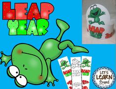 the leap year activity pack includes an image of a frog