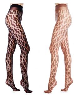 Fashion Tights available Fendi Tights Outfit, Fendi Stockings, Fendi Outfits Women, Fendi Tights, Fendi Outfits, Nylon Tights, Women's Runway Fashion, Versace Fashion, Shoes Outfit Fashion