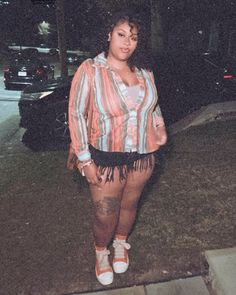 clothing inspo/ clothing design/ orange outfit/ vintage photo/ leg tattoo/ jean shorts/ curly hair/ sid woart/ makeup/ glam Makeup Glam, Orange Outfit, Outfit Vintage, Leg Tattoo, Baddie Makeup, Clothing Design, Short Curly Hair, Vintage Photo, Leg Tattoos