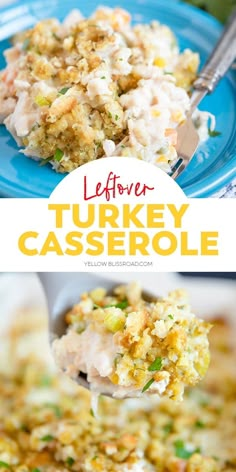 this leftover turkey casserole is the perfect side dish for thanksgiving dinner