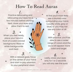 How To Read Auras, Read Auras, Cleanse Your Aura, Aura Reading, Spiritual Awakening Signs, Wiccan Magic, Witch Spirituality, Magic Spell Book