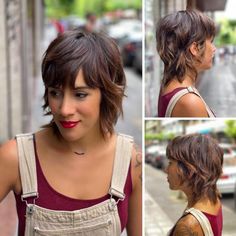 Neck-Length Chopped Piece-y Wolf Cut Shaggy Wolf Cut, Wolf Cut Hair, Short Shag