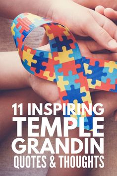 11 Temple Grandin Quotes About Autism Awareness and Acceptance | Perfect for parents and teachers of children with ASD, this collection of autism quotes and truths will inspire and motivate you to keep going – even when you’re wading through the hard times. Whether your child has ‘mild’ high functioning autism or several nonverbal ASD, I hope these uplifting words of encouragement give you the strength to keep advocating for acceptance! #autism #autismquotes #autismawareness Temple Grandin Quotes, Different Not Less, Toddler Sensory Bins, Temple Grandin, Differently Abled, High Functioning, Social Media Consultant, Work Task, Uplifting Words