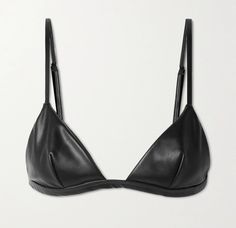 We sew it according to your measurements or standard sizes. Please write in comment to your order the volume of bust, under bust, hips and waist Exclusive bra with real Italian leather and silk lining. Leather Bralette, Leather Bra, Bra Items, Leather Lingerie, Lace Lingerie Set, Biker Leather, Triangle Bra, Black Bra, Black Lingerie