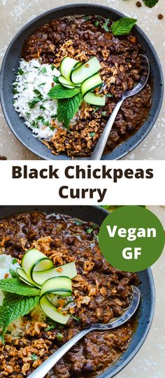 vegan black chickpeas curry Curry Chickpeas Recipes, Chickpea Curry Coconut Milk, Indian Chick Pea Recipes, Recipes Chickpeas, Recipe Chickpeas, Chickpeas Recipes, Indian Curry Recipes, Curry Chickpeas