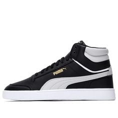 Puma Unisex Shuffle WTR Mid-Top Casual Shoes Black/White 385551-02 Diva Quotes, Puma Mens, Mid Top, Pumas Shoes, Sneakers Shoes, Skate Shoes, Shoes Black, Shoe Collection, Puma Sneaker