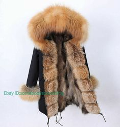 Women's Parka Real Fox Fur Coat Natural Raccoon Fur Collar Winter Jackets Hooded Size:XS-L Material:Fur       Payment 1. Payment must be made within 7 days of auction closing (Unpaid dispute will automatically open when item is not paid in 7 days). 2. PLEASE NOTE: SHIPPING&HANDING DOES NOT INCLUDE DUTIES, LOCATL TAXES OR ANY OTHER IMPORTATION FEES. 3. Please list your special requests (color, packages, value of declaration, etc.) in the EBAY NOTES SECTION when you make payment Shipping 1. We Shi Hooded Fluffy Parka For Cold Weather, Hooded Outerwear With Faux Fur Trim, Fluffy Hooded Fall Parka, Hooded Fur Coat With Faux Fur Lining For Outdoor, Outdoor Hooded Fur Coat With Faux Fur Trim, Hooded Fur Coat With Faux Fur Trim For Outdoor, Hooded Faux Fur Trim Coat For Outdoor, Hooded Warm Fur Coat For Cold Weather, Warm Hooded Fur Coat For Cold Weather