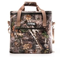 a camo lunch bag with the word cttc on it's front pocket