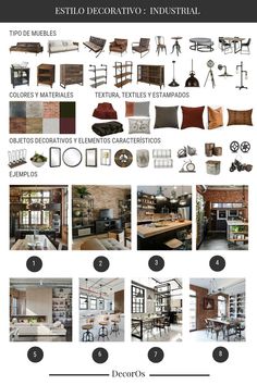 the interior design guide for an industrial style home