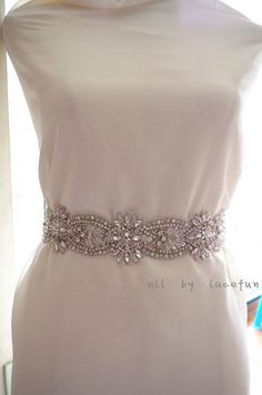 Bead Belt, Dolls Outfits, Rhinestone Appliques, Bridal Sash, Beaded Belt, Sash Belts, Sash Belt, Accessories Handmade