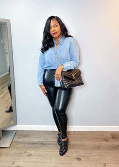 Leggings Outfit Dressy, How To Style Leather Leggings