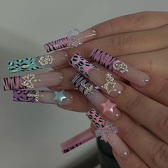 Ongles Rose Pastel, Pastel Goth Nails, Mosaic Nails, Ongles Goth, Fruit Nails, Zebra Print Nails, Dot Nails, Water Marble, Punk Nails