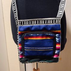 Southwest Western Serape Small Crossbody Bag, Fabric Crossbody Bag, Fully Lined, Never Worn Zipper Closure And Additional Front Little Pocket With Zipper. Even The Length Of A Toothbrush Fits In This Handy Bag, See And Zoom Photos For Dimensions.Nwot Peruvian Style Min Bag. Mini Ethnic Style Crossbody Bag Black Shoulder Bag With Cell Phone Pocket For Festivals, Festival Shoulder Bag With Cell Phone Pocket, Blue Rectangular Bags For Festival, Rectangular Bags With Pockets For Festivals, Blue Bags With Adjustable Strap For Festival, Blue Festival Shoulder Bag With Adjustable Strap, Blue Bohemian Bag With Pockets, Blue Bohemian Bags With Pockets, Blue Shoulder Bag With Adjustable Strap For Festival