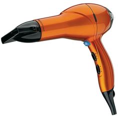 Colour Family: ORANGE Finish: CERAMIC . Lightweight ceramic ionic dryer with AC motor 1875 watts for fast drying power AC motor delivers more powerful, fast air flow and lasts 3 times longer than a regular motor 35% lighter weight than traditional AC motor Ionic technology to reduce frizz and to enhance shine Ceramic technology safely dries and promotes healthy hair 3 heat and 2 speed settings rocker switches True cold shot Removable filter Concentrator Diffuser Hang ring for easy storage Color: Orange Packaging, Conair Hair Dryer, Hair Dryer Reviews, Blow Dryer Diffuser, Performance Hairstyles, Pro Hair, Hair Blow Dryer, Best Hair Dryer, Ionic Hair Dryer