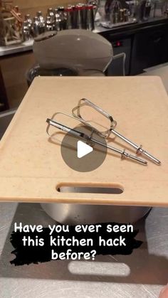 a kitchen counter with glasses on it and the words have you ever seen this kitchen hack before?