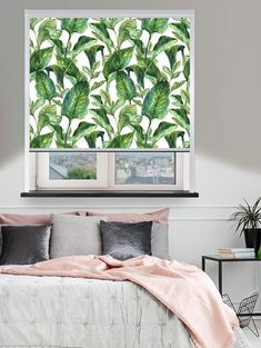 Blackout Roller Blinds, Jungle Leaves, Made To Measure Blinds, Blackout Blinds, Roller Blind, Window Dressings, Window Blinds, Interior Trend, Blinds For Windows