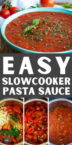 easy slow cooker pasta sauce is the perfect way to use up leftover food