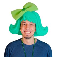 This St. Patrick's Wig will definitely make you stand out at your next Party, Hora Loca, Wedding, Corporate Event, Birthday, Quinceanera, or Halloween Party! It can be used as a wedding hats, top hats, photo booth props, or a party favor. St Patrick Party, Irish Hat, Top Hats, Saint Patrick's Day, Saint Patricks, Booth Props, Wedding Hats, Photo Booth Props, Top Hat