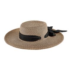 Keep your face shaded out on the water or out on the town with this hat! This wide brim boater features a feminine scarf bow for a charming accent. With three variations available, you're sure to find the perfect hat for your next summer outing. FEATURES 75% paper, 25% polyester 4" brim Women's One Size UPF 50+ Adjustable Hat With Scarf, Unusual Handbags, Wide Brim Hat Summer, Scarf Bow, Sand Collection, Pretty Hats, Boater Hat, Hat Clips, Fabric Bows