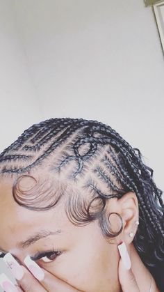 #hair #hairstyles #protectivestyles #fulani Fulani Designs, Girls Braided Hairstyles Kids, 3 Braids, Braiding Ideas, Black Kids Braids Hairstyles, Braiding Your Own Hair, Braided Hairstyles For Black Women Cornrows, Braids Styles, African Hair Braiding Styles