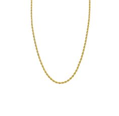 This gorgeous rope chain is made of stainless steel, making it incredibly durable and long-lasting. The chain itself measures 3mm thick and comes in multiple sizes (16", 18", 20" and 24"), allowing you to customize your purchase according to your own style. -Stainless Steel-Water resistant-Thickness 3mm-Hypoallergenic, Nickel and Lead Free *Jewelry Care Disclaimer: With appropriate care our jewelry does not tarnish. In order to preserve its authenticity and shine, we suggest keeping all part fro Gold Rope Chains, Style Upgrade, Everyday Accessories, Huggie Hoop Earrings, Cuff Earrings, Dainty Jewelry, Rope Chain, Pendant Set, Pendant Earrings