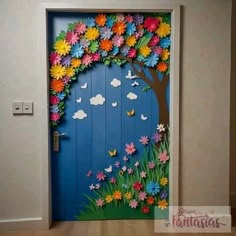 Butterfly Classroom Door, Paper Craft Decoration, Science Exhibition Ideas, Butterflies Classroom, Daycare Decor, Bulletin Boards Classroom Decor, School Door Decorations, English Activities For Kids, Kindergarden Activities