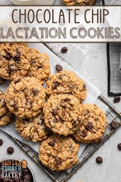 Cookies For Milk Production, Cookies Oatmeal Chocolate Chip, Lactation Treats, Chocolate Chip Lactation Cookies, Milk Supply Foods, Cookies Oatmeal