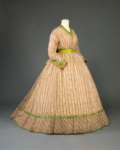 Dress – Maryland Center for History and Culture 1860s Dresses, Gauzy Dress, Light Dress, Old Fashion, Historical Costume, 60s Fashion