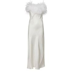 New/ Nwot Retail $350 Midi Slip Dress With White Feathers And Adjustable Spaghetti Straps. Cut From Ecovero Rayon Known For Its Sustainable Properties, This Dress Offers A Soft Feel And A Lavish Appearance. 100% Ecovero Rayon Standard 100 By Oeko-Tex 100% Feathers Fitted Satin Dress With Feather Trim, Silk Evening Dress With Feather Trim, White Silk Slip Dress For Cocktail, Satin Dresses With Feather Trim, Satin Wedding Dress With Feather Trim, Wedding Satin Dress With Feather Trim, Elegant White Feathered Dress, Chic White Slip Dress For Dinner, Dress With Feathers