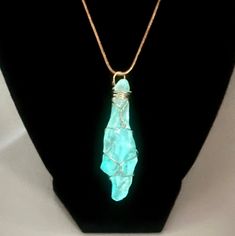 Excited to share the latest addition to my #etsy shop: Aura Quartz Necklace, Glowing Crystal, Wire Wrapped Crystal Necklace, Cosplay Necklace, Raw Crystal Necklace, Glow https://etsy.me/3lJ7YB8 #glowinthedark #auraquartz #mysticalcrystal #cosplay #unisex Trendy Jewelry Ideas, Glowing Aura, Glowing Crystal, Angel Aura Quartz Necklaces, Wire Wrapped Crystal Necklace, Wrapped Crystal Necklace, Dark Necklace, Glowing Necklace, Wire Wrapped Crystal