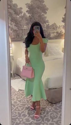 Pastel Dresses Formal, Simple Classy Outfits Minimal Classic, Church Outfit Black Women Spring, Easter Sunday Outfit Black Women, Church Outfit Black Women Summer, Modest Dresses For Church, Church Outfit Black Women, Satin Sleeves, Church Outfit