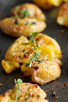 some food that is sitting on a pan and ready to be cooked in the oven