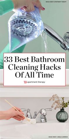 the best bathroom cleaning hacks of all time cover is featured in this article,