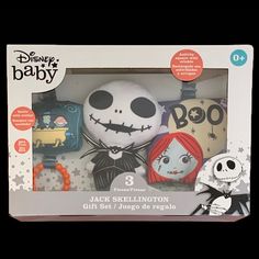 the jack skellington doll set is in its box