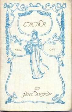 an old book with the title ema written in blue ink on white paper and surrounded by ornate scrolls