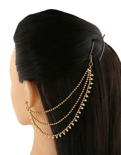 Ear To Hair Chain Indian, Chempasaralu Designs Gold, Heeramandi Jewellery, Trendy Ornaments, Kerala Jewellery, Beaded Wedding Jewelry, Rings Chain