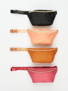 Be ready for anything with the Everyday Fanny Pack Belt Bag! Perfect for on-the-go days, you can easily adjust the strap for the perfect fit so you can go hands-free and stay on top of your busy schedule. Plus, with four colors available, you can pick the pack that suits your style! Let the good times roll - it's fanny pack time! Size: 10.5 x 5.5 x 2 inches. Adjustable waist strap. Small inner zipper. Import. **Afterpay and Sezzle Purchase Requires $35 Minimum Order. Fanny Bag, Let The Good Times Roll, Busy Schedule, Good Times Roll, Waist Strap, The Pack, Hands Free, Dusty Pink, Fanny Pack