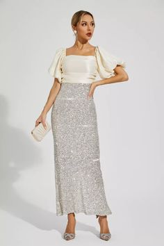 Linda Apricot Bow Sequins Maxi Dress Silver Sequin Top, Glitter Wedding Dress, Sequin Maxi Dress, Sequin Maxi, Dress Cuts, Ruched Dress, Bandage Dress, Corset Dress, Product Images