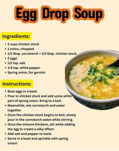 an egg drop soup recipe with instructions