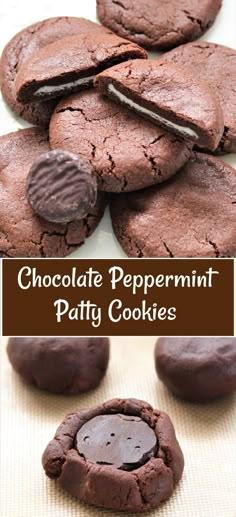 chocolate peppermint patty cookies are the perfect treat for any party or special occasion