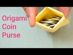 How to make origami coin purse, very easy - YouTube Paper Coin Purse, Diy Wallet Paper, Coin Bag Diy, Origami Coin Purse, Easy Paper Origami, Origami Purse, Origami Pouch, Diy Paper Purses, Origami Wallet