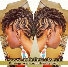 Freehand Hairstyle, Natural Braid Styles, Coiling Natural Hair, Braided Twist