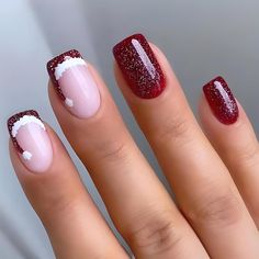 These Christmas-themed press-on nails offer both festive designs and top-notch quality. Easily achieve stunning nail art at home in just minutes with our product. Crafted from soft gel, our false nails are gentle on your natural nails and provide a realistic feel. The seamless cuticle line ensures a perfect fit on your nail bed. Free Shipping24pcs Christmas print on nails embossed white false nails, jelly glue, a wooden stick, alcohol pack. ASIN ‏ : ‎ B0CNN1SKZ7 : Santa Hat Nails, Short Fake Nails, Nails For Women, Xmas Nails, Stick On Nails, Square Acrylic Nails, Christmas Nail Designs, Manicure E Pedicure, Artificial Nails