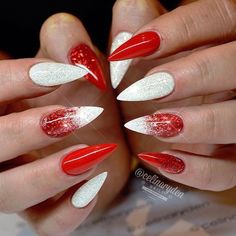 Festive Nail Art, Red Acrylic Nails, Stiletto Nails Designs, Ideas Nails, Festival Nails, Halloween Nail, Diamond Nails